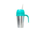Mate autocebante de aluminio y detalles verde agua