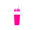 Mate autocebante de plastico fucsia