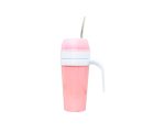 Mate autocebante de plastico rosa
