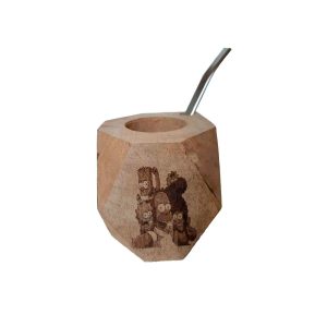 Mate de madera Los Simpsons