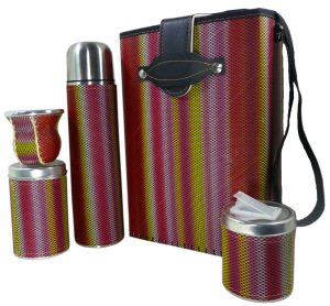 Set de mate economico con diseño Rayas de colores