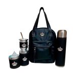 Set de mate luli negro con coronas