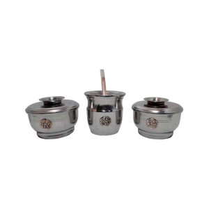 Set de mate x 3 aluminio con aplique de estrella
