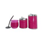 Set de mate x 3 croco fucsia