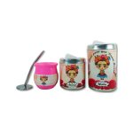 Set de mate x 3 frida rosa