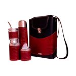 Set matero Tami croco bordo
