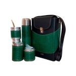 Set matero Tami croco verde