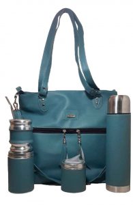 Set matero con cartera gris colección Aylen