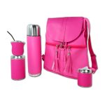 Set matero fucsia con mochila