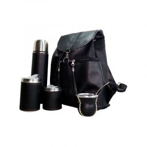 Set matero negro con mochila