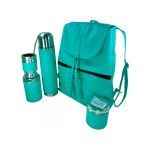 Set matero verde agua con mochilla