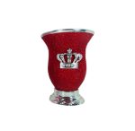 Mate corona rojo glitter