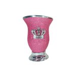 Mate corona rosa escarchado