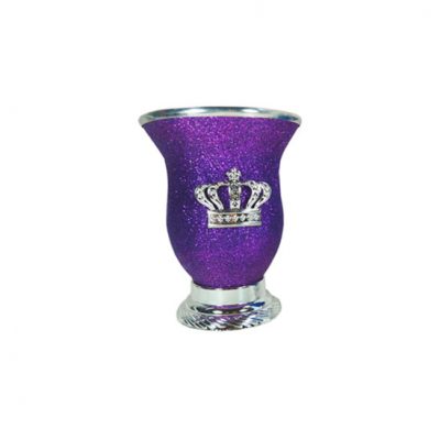Mate corona violeta glitter