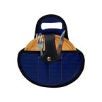 Set de asado croco azul