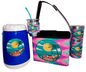 Set para terere con canasto diseño de Moto playa