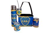 Set matero con canasto diseño de Boca Juniors