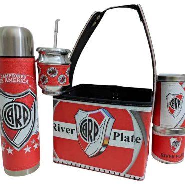 Set matero con canasto diseño de River Plate