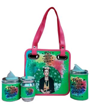 Set matero mini de 4 piezas con diseño Frida Kahlo