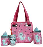 Set matero mini de 4 piezas con diseño Gatita