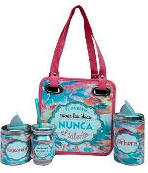 Set matero mini de 4 piezas con diseño Talento