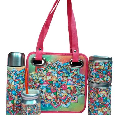 Set matero mini de 5 piezas con diseño Mándala