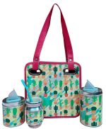 Set matero mini de 4 piezas con diseño Cactus