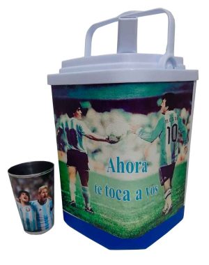 Set de terere con diseño de Messi y Maradona