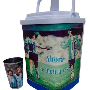 Set de terere con diseño de Messi y Maradona