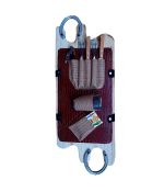 Set de asado con truco y estuche color bordo
