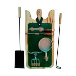 Set de asado super accesorios estuche verde