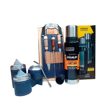 Set de asado Stanley azul