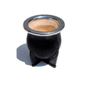 Mate uruguayo boca ancha vaqueta