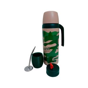 Set matero Atom con termo camuflajeado y mate sonico