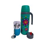 Set matero Atom con termo diseño de mandalas y mate sonico
