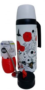 Set matero atom blanco con rosas