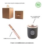 Combo souvenir para regalo empresarial mate acero inoxidable y bombilla