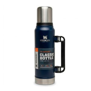 Termo replica Stanley 1.3 litros azul con manija