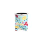 Mate de vidrio forrado con goma eva diseños variados