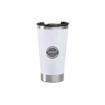 Vaso cervecero color blanco personalizado