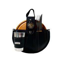 Set de asado con vaso y cubiertos por mayor